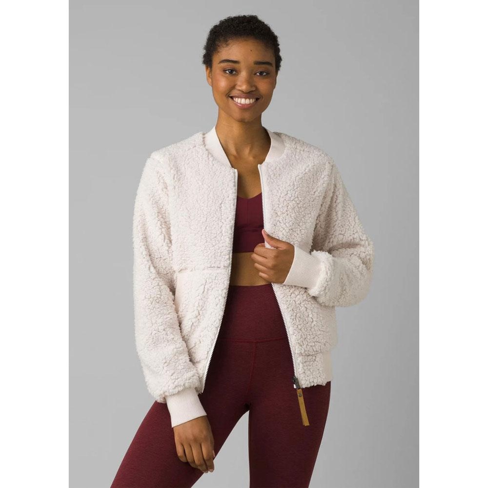 Prana Off White‎ Polar Escape Cozy Fleece Jacket NWT